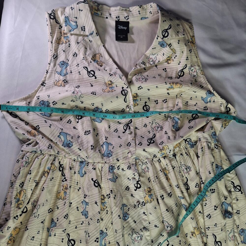 Disney The Aristocats Cat Print Sleeveless Midi Dress Size 20 - Picture 8 of 11